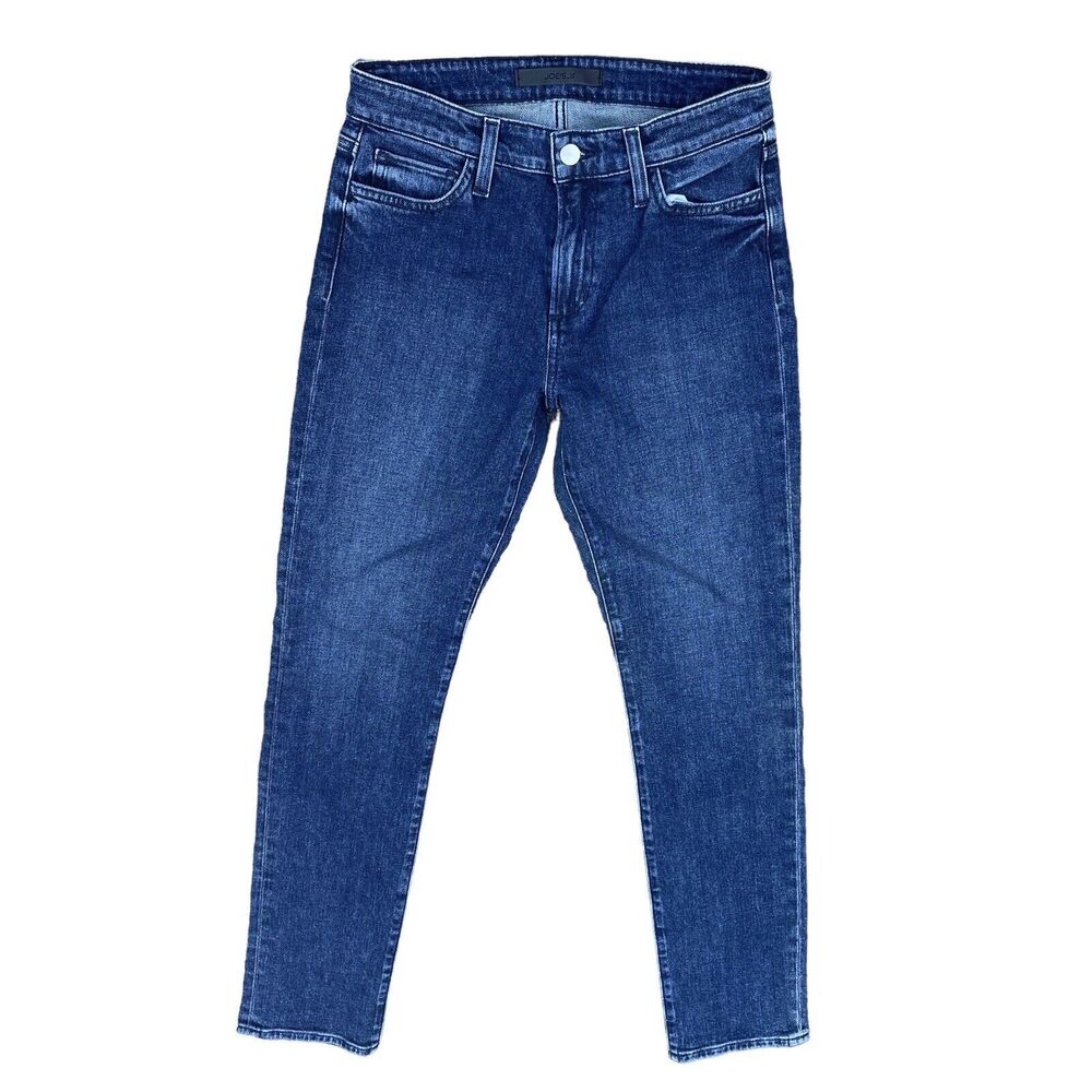 Joe's Jeans The Lara Cigarette Mid Rise Blue Denim Women's Sz 26 Tall Dark Wash